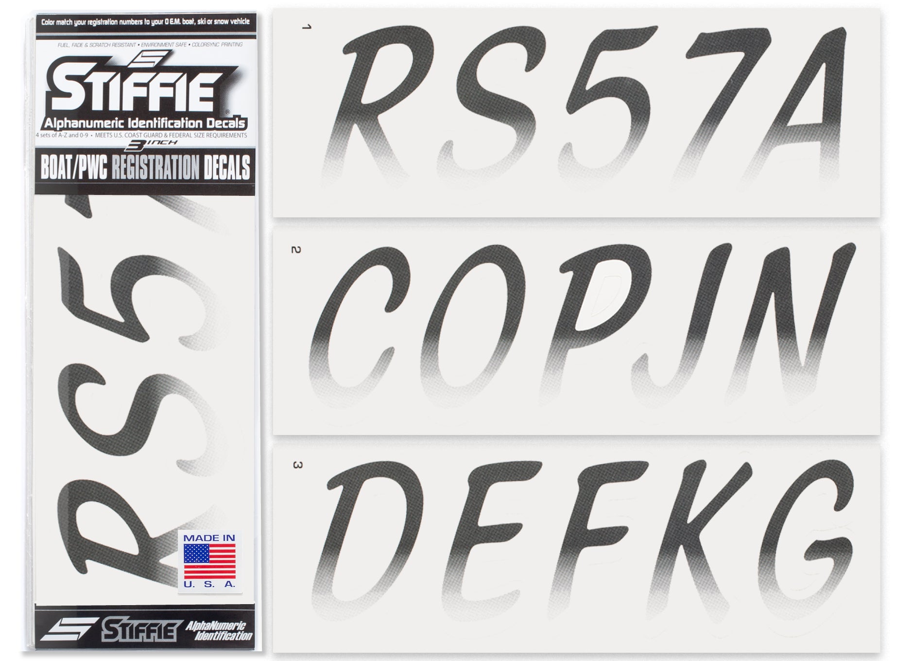 Custom Boat Registration Numbers & Letters (Two Decals) Marine Custom Boat Registration Numbers & Letters (Two Decals) Marine
