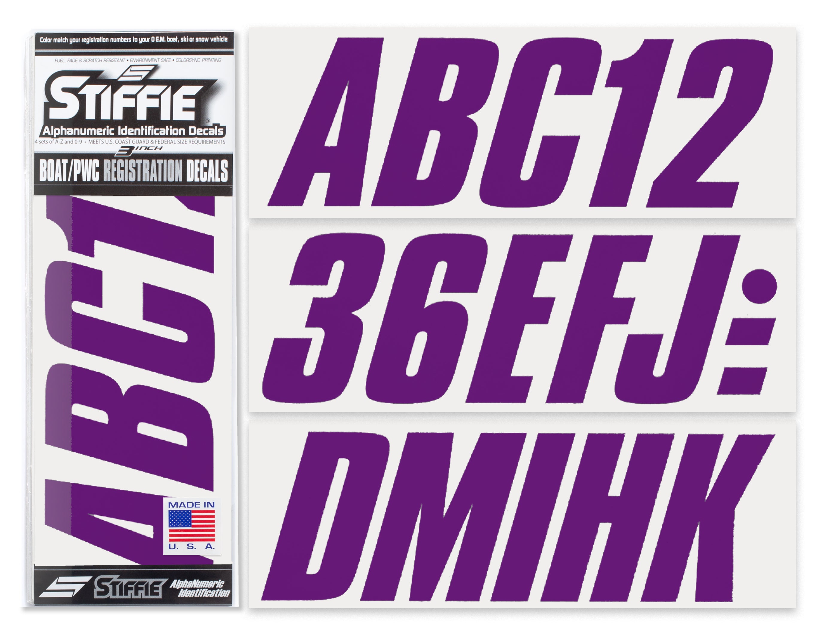 Atv Letters STIFFIE Shift Purple 3