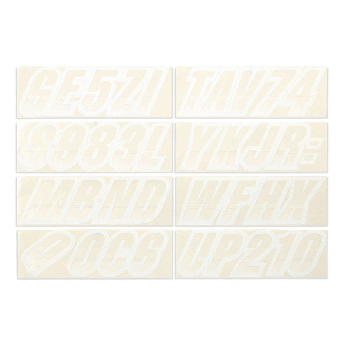 Transparent Registration Sticker STIFFIE Techtron Transparent Clear/White 3” Boat & PWC Registration De