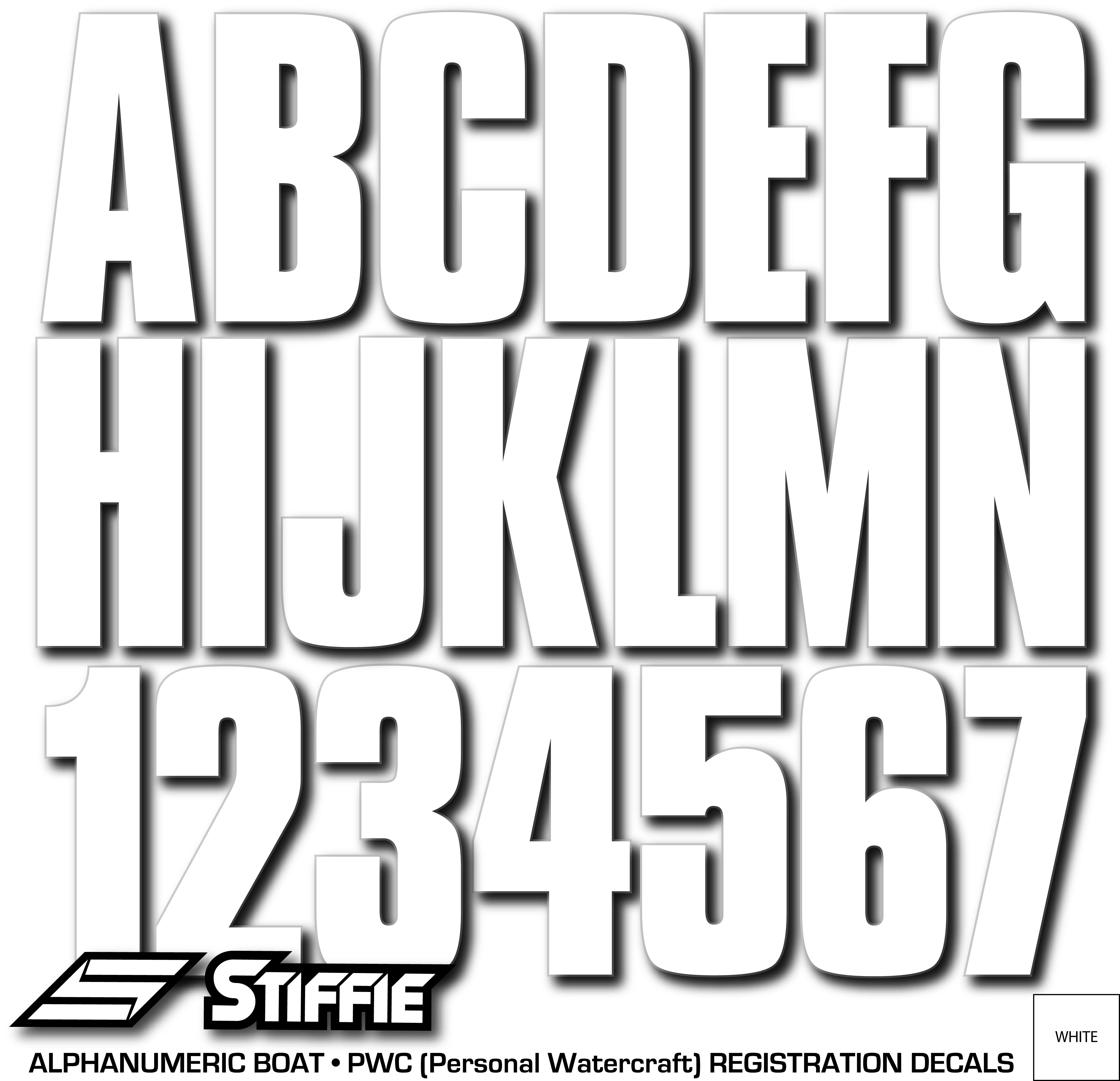 Atv Letters STIFFIE Uniline White 3