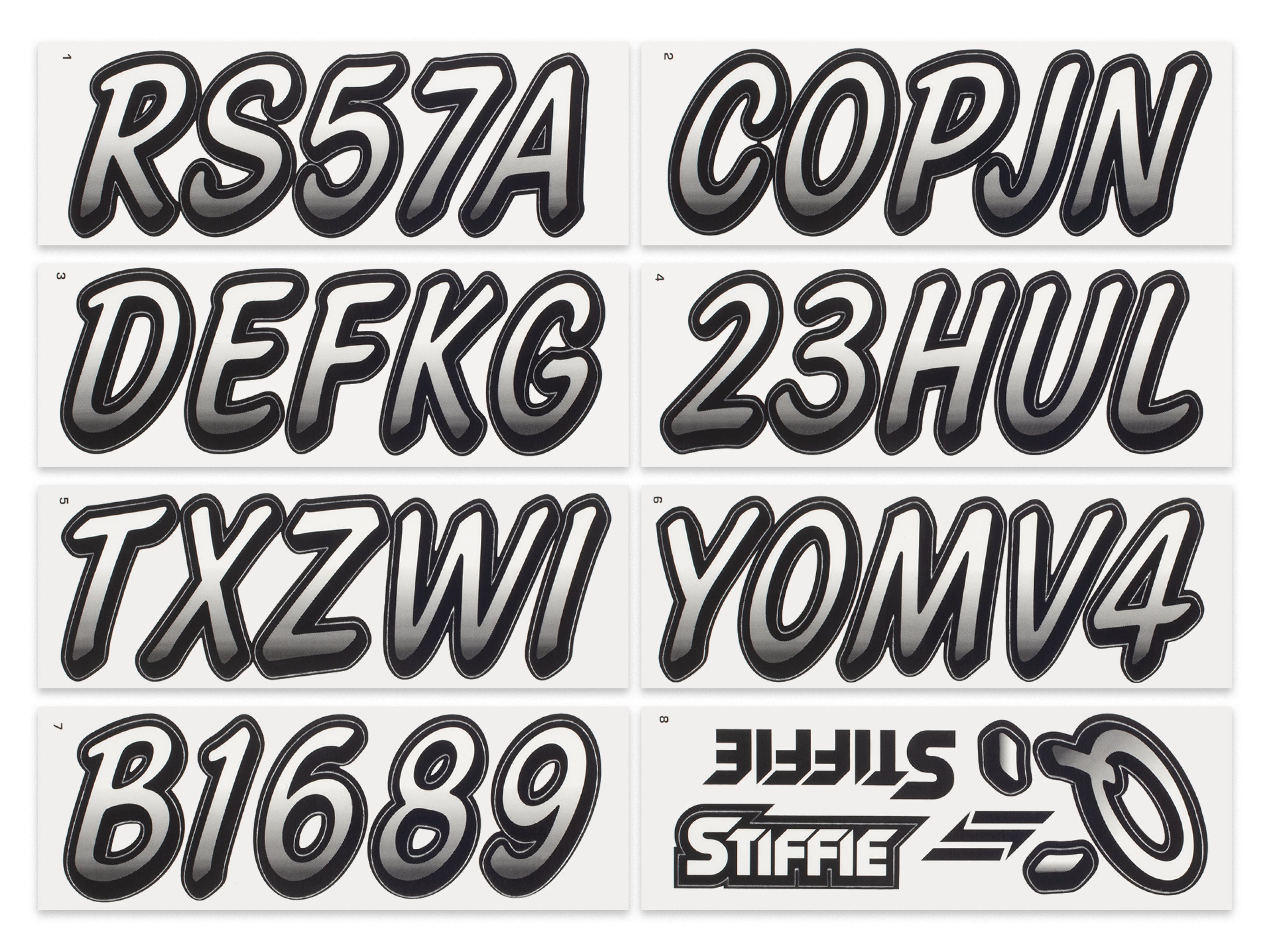 Atv Letters STIFFIE Whipline Transparent/Black 3